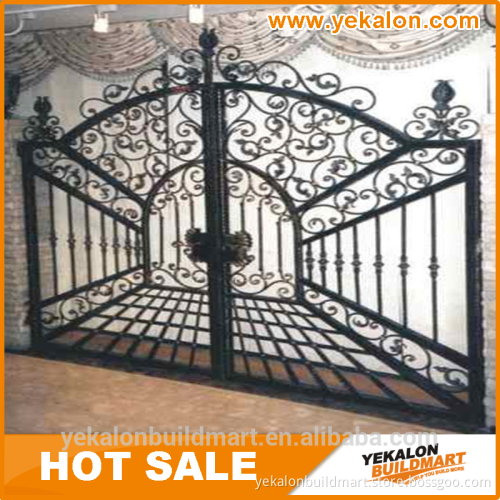 Cheap 2015 latest designs wrought iron fence for garden